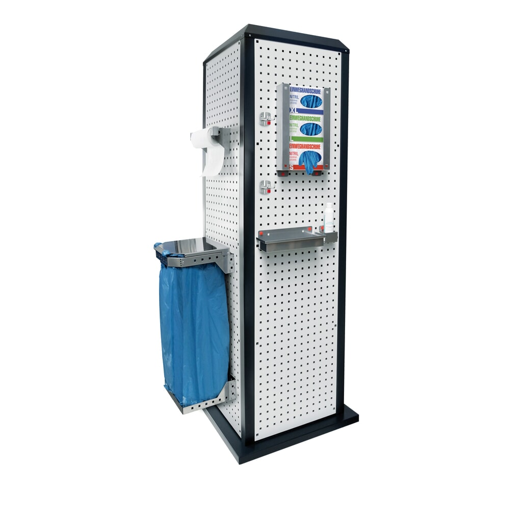 Product afbeelding: Hygiënestation Kappes RasterPlan®, stationair, zonder deur, hxbxd 2.015 x 700 x 700 mm, model 2