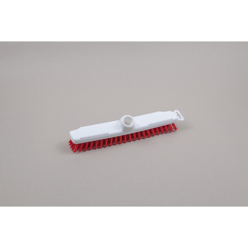 Hygiënewisser, kunststof, Duitse schroefdraad, polyester borstelharen 0,50, hard, 280 mm, rood Product afbeelding: Hygiënewisser, kunststof, Duitse schroefdraad, polyester borstelharen 0,50, hard, 280 mm, rood