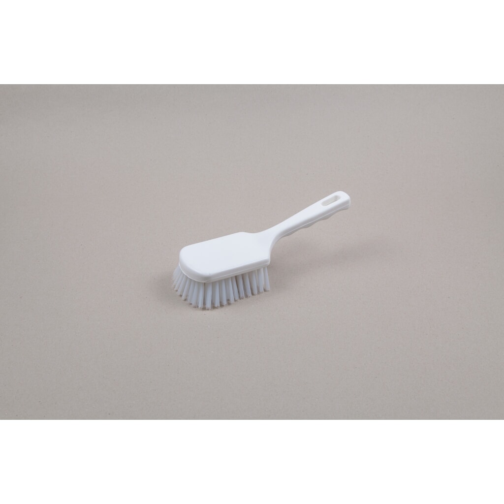 Hygiënische steelborstel, kunststof, polyester borstelharen 0,50, hard, 240 mm, transparant Product afbeelding: Hygiënische steelborstel, kunststof, polyester borstelharen 0,50, hard, 240 mm, transparant