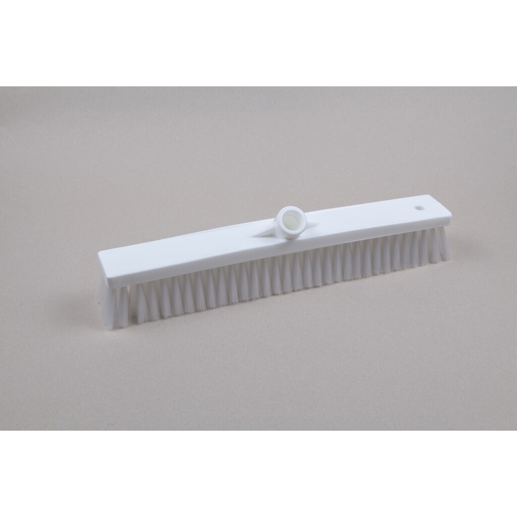 Product afbeelding: Hygiënische zaalbezem, kunststof, Duitse schroefdraad, polyester borstelharen 0,25, zacht, 450 mm, transparant