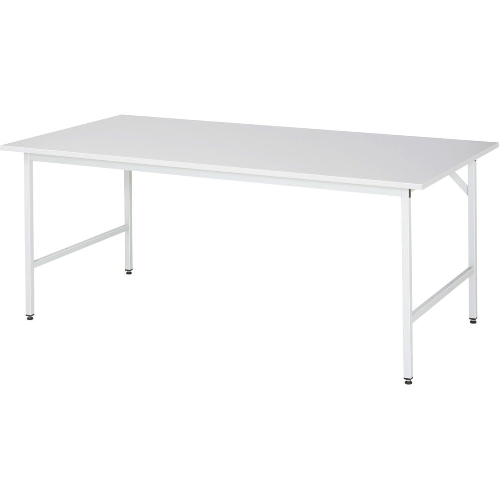 Productafbeelding nr. 1: In hoogte verstelbare werktafel RAU serie JERRY, hxbxd 800-850 x 2.500 x 1.000 mm, werkblad met EGB-melaminelaag