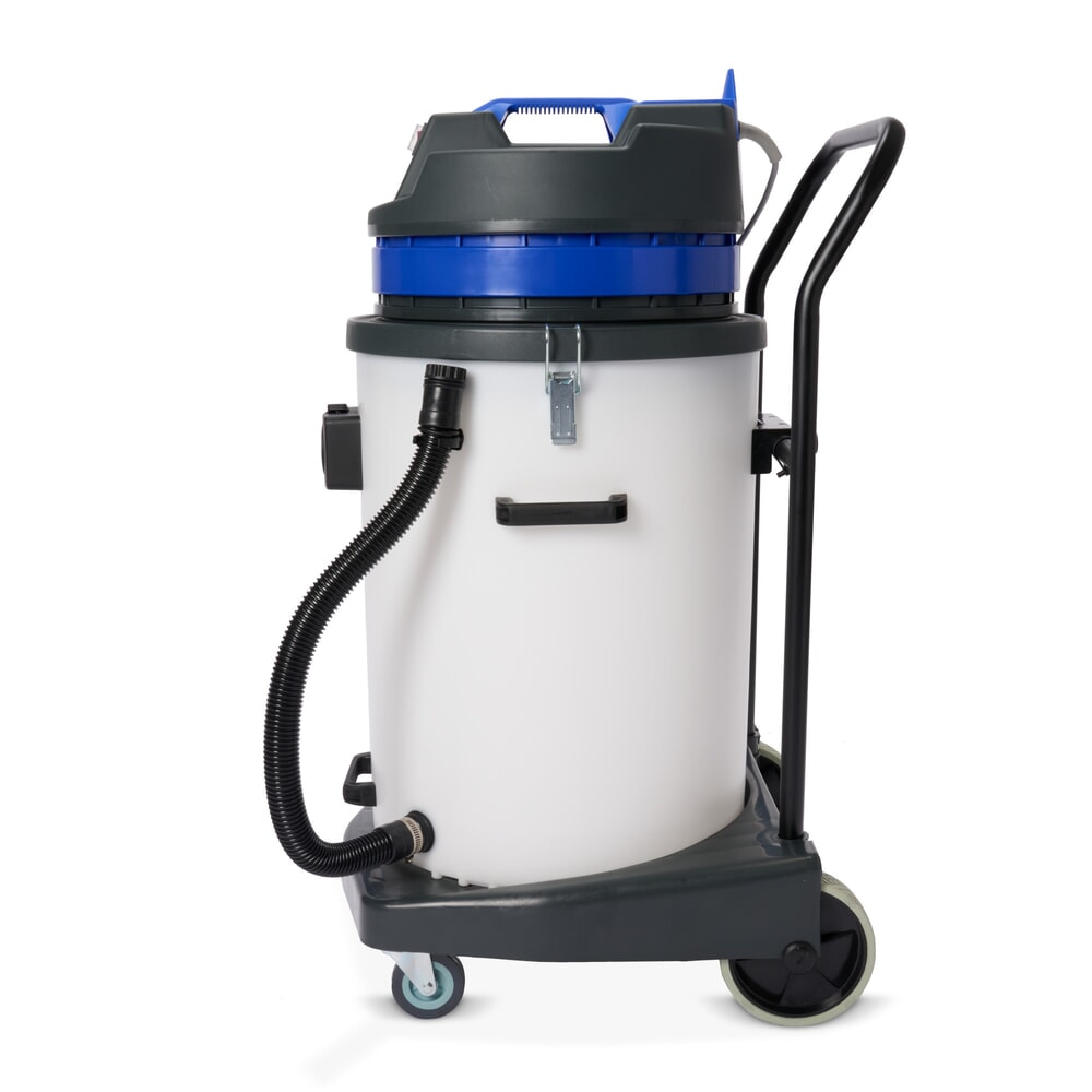 Productafbeelding nr. 12: Industriële stofzuiger HEMMDAL, nat + droog, kunststof reservoir, 2.000 W, 70 l, kantelonderstel, duwbeugel, afvoerslang