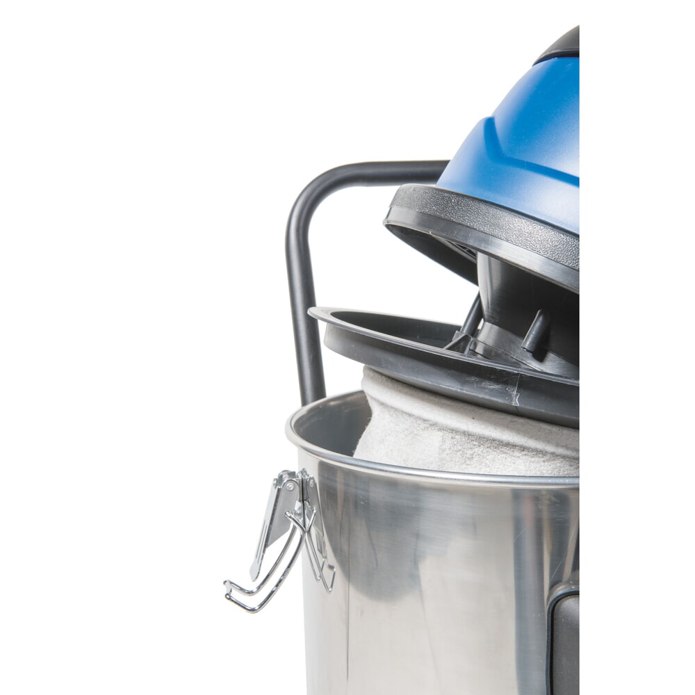 Productafbeelding nr. 7: Industriële stofzuiger HEMMDAL, nat + droog, roestvrijstalen reservoir, 1.500 W, 30 l, kantelonderstel, duwbeugel