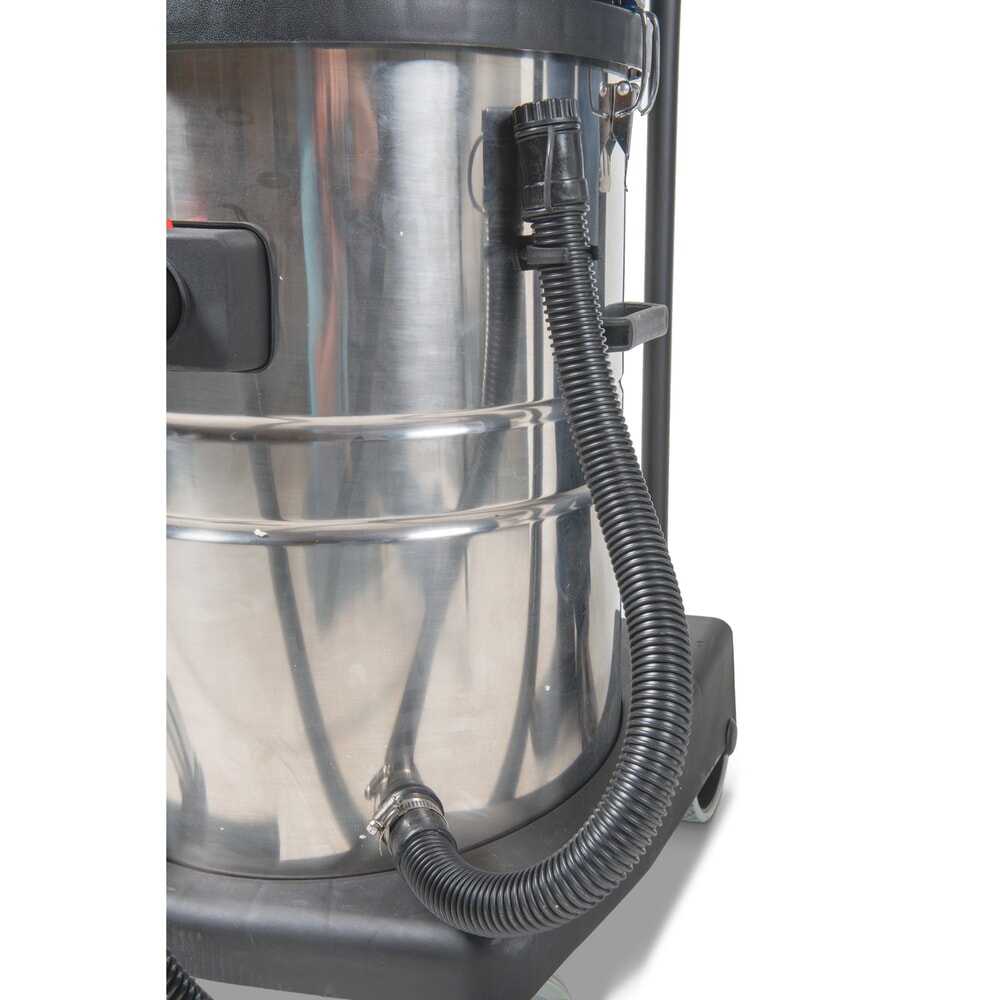 Productafbeelding nr. 8: Industriële stofzuiger HEMMDAL, nat + droog, roestvrijstalen reservoir, 1.500 W, 30 l, kantelonderstel, duwbeugel