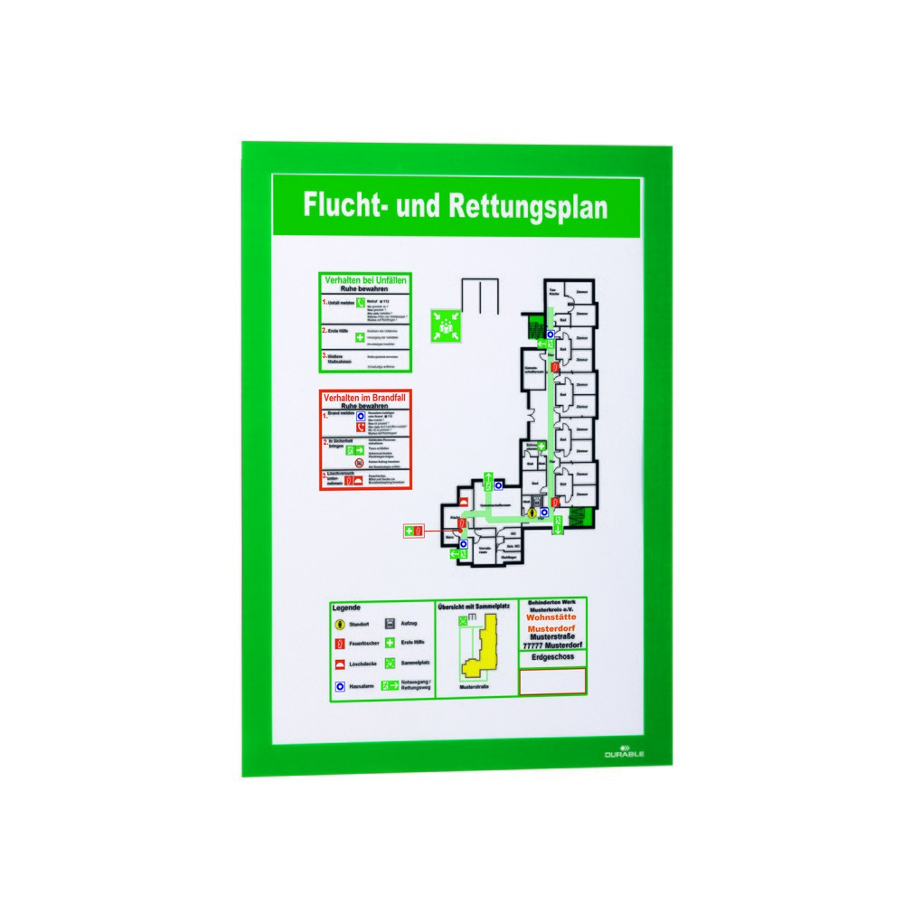 Productafbeelding nr. 10: Infoframe DURABLE DURAFRAME®, zelfklevend, DIN A4, groen
