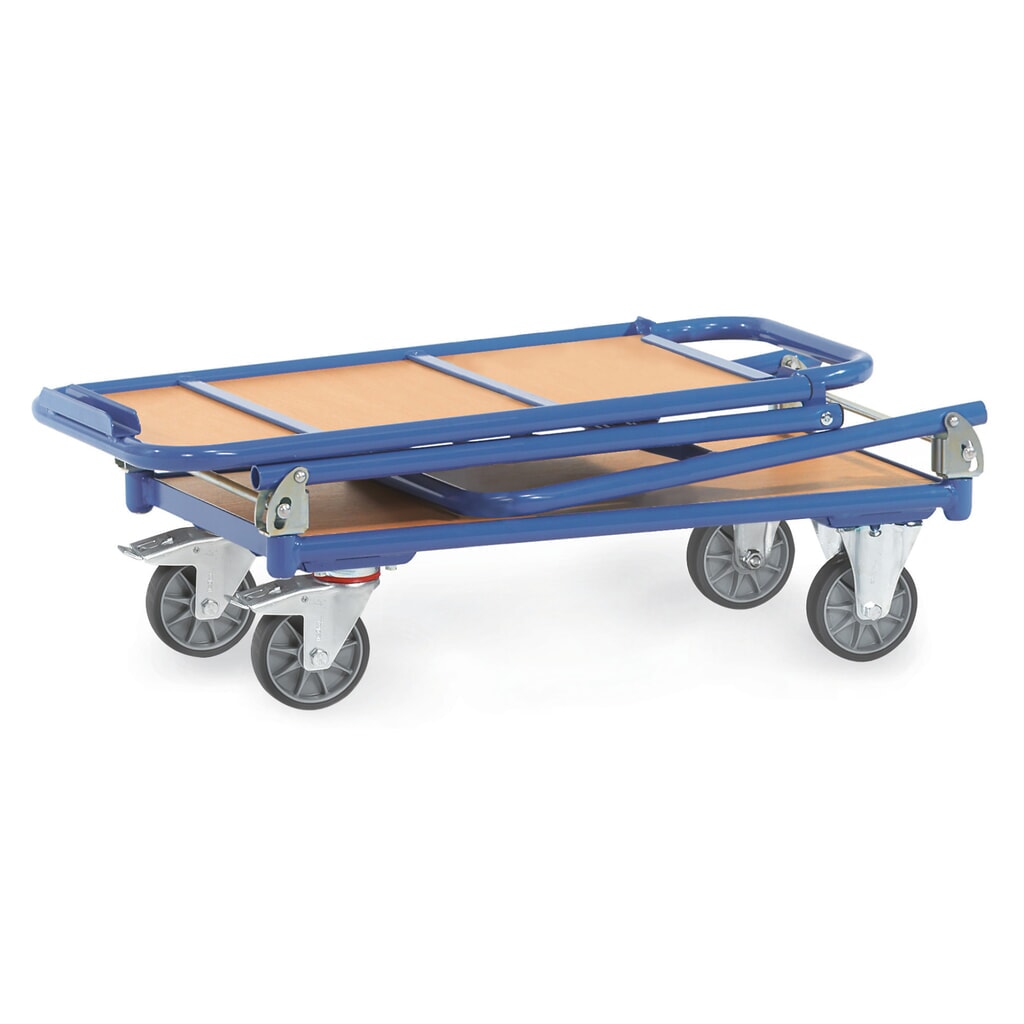 Productafbeelding nr. 3: Inklapbare tafelwagen fetra® met stalen frame, 2 etages van 900 x 600 mm