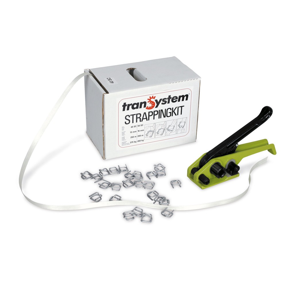 Product afbeelding: Omsnoeringsset Instap voor PET-kraftband, voor bandbreedte 16 mm