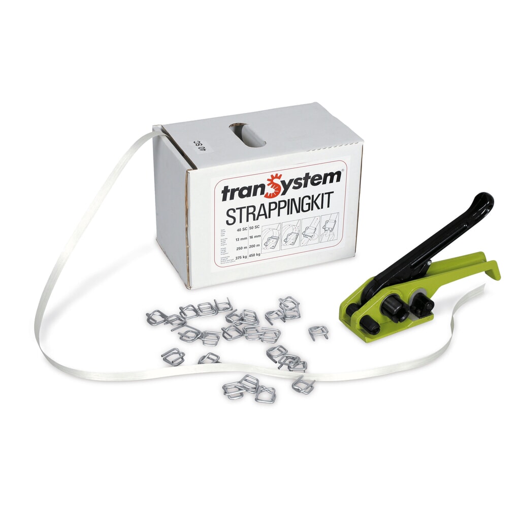 Product afbeelding: Omsnoeringsset Instap voor PET-kraftband, voor bandbreedte 16 mm