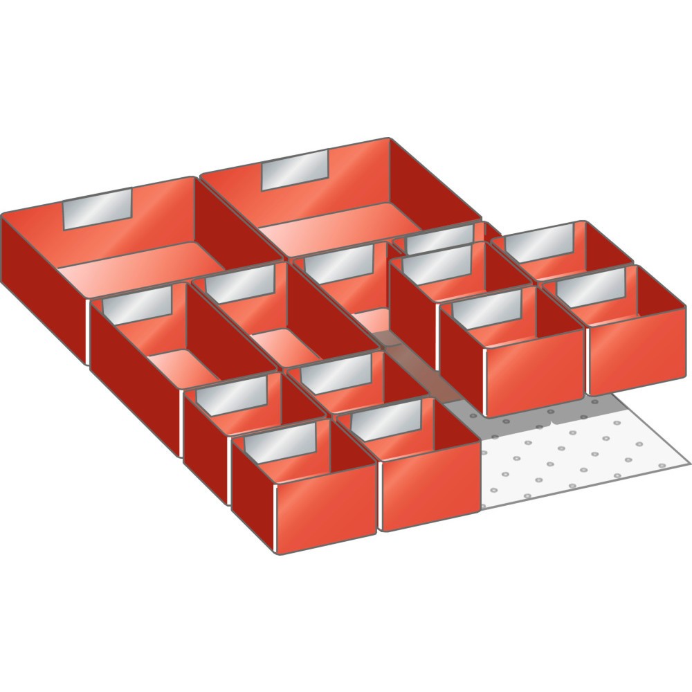 Product afbeelding: Inzetbakkenset LISTA 18x27E, (bxdxfh) 306x459x50 mm, 14-delig