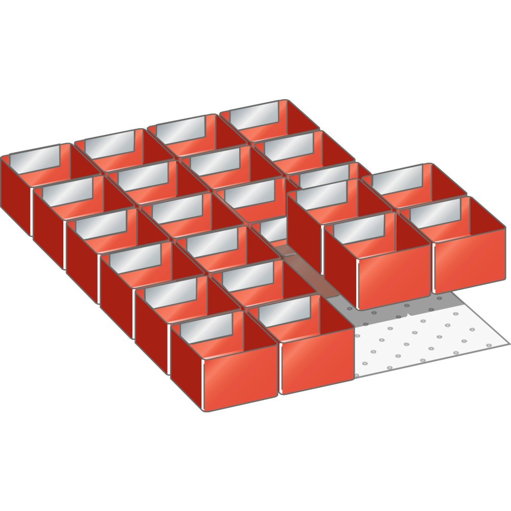 Product afbeelding: Inzetbakkenset LISTA 18x27E, (bxdxfh) 306x459x50 mm, 24-delig