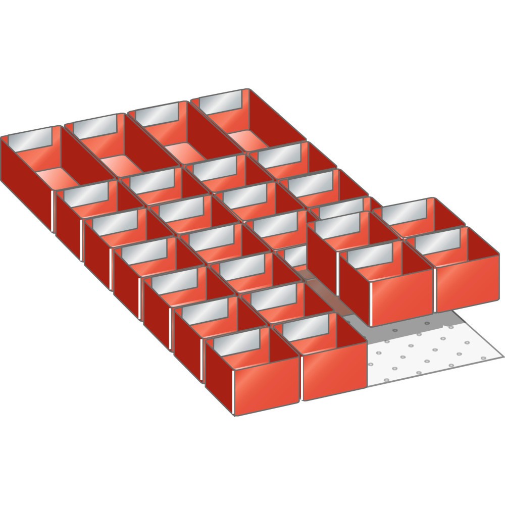 Product afbeelding: Inzetbakkenset LISTA 18x36E, (bxd) 306x612 mm, 28-delig, voor fronthoogte 50 mm