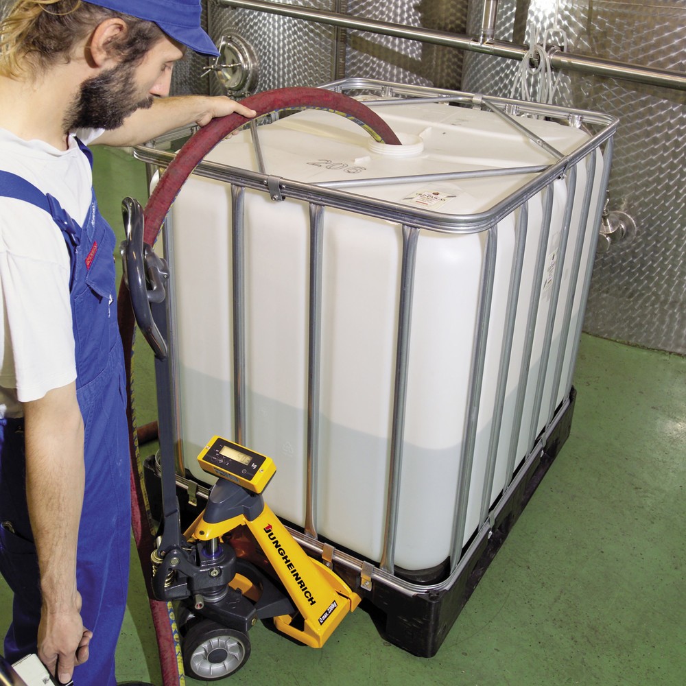 Productafbeelding nr. 4: Transpallet met weegschaal Jungheinrich AMW 22 met basisdisplay, draagvermogen 2.200 kg, volrubber / polyurethaan