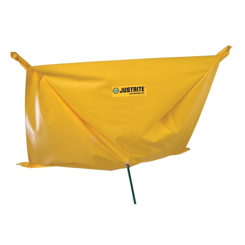 Product afbeelding: Justrite® lekkage-opvangzeil van polyester, 2,1 x 2,1 m, met oogjes