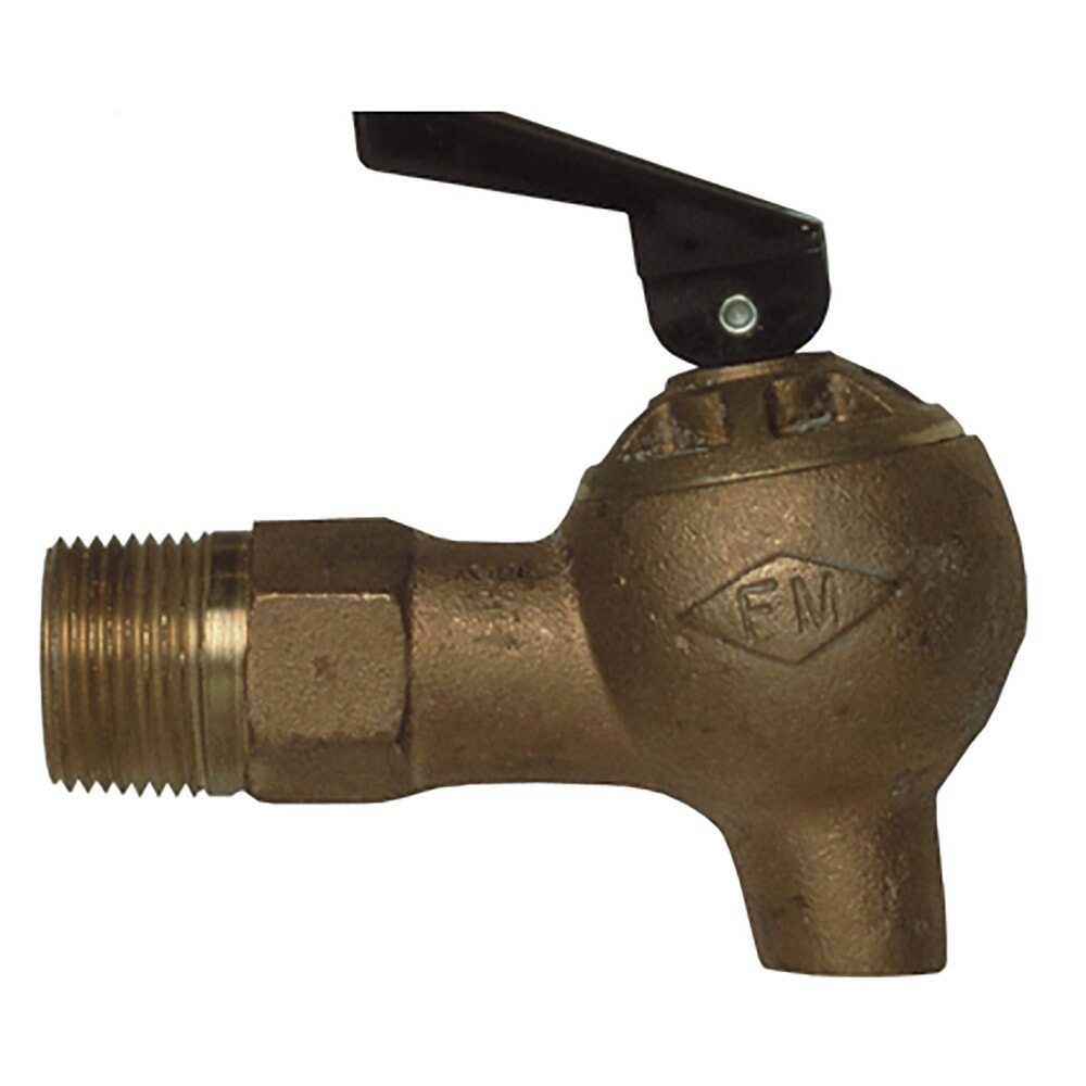 Product afbeelding: Veiligheidsvatkraan Justrite, messing, doorstroom labo veiligheidskraan