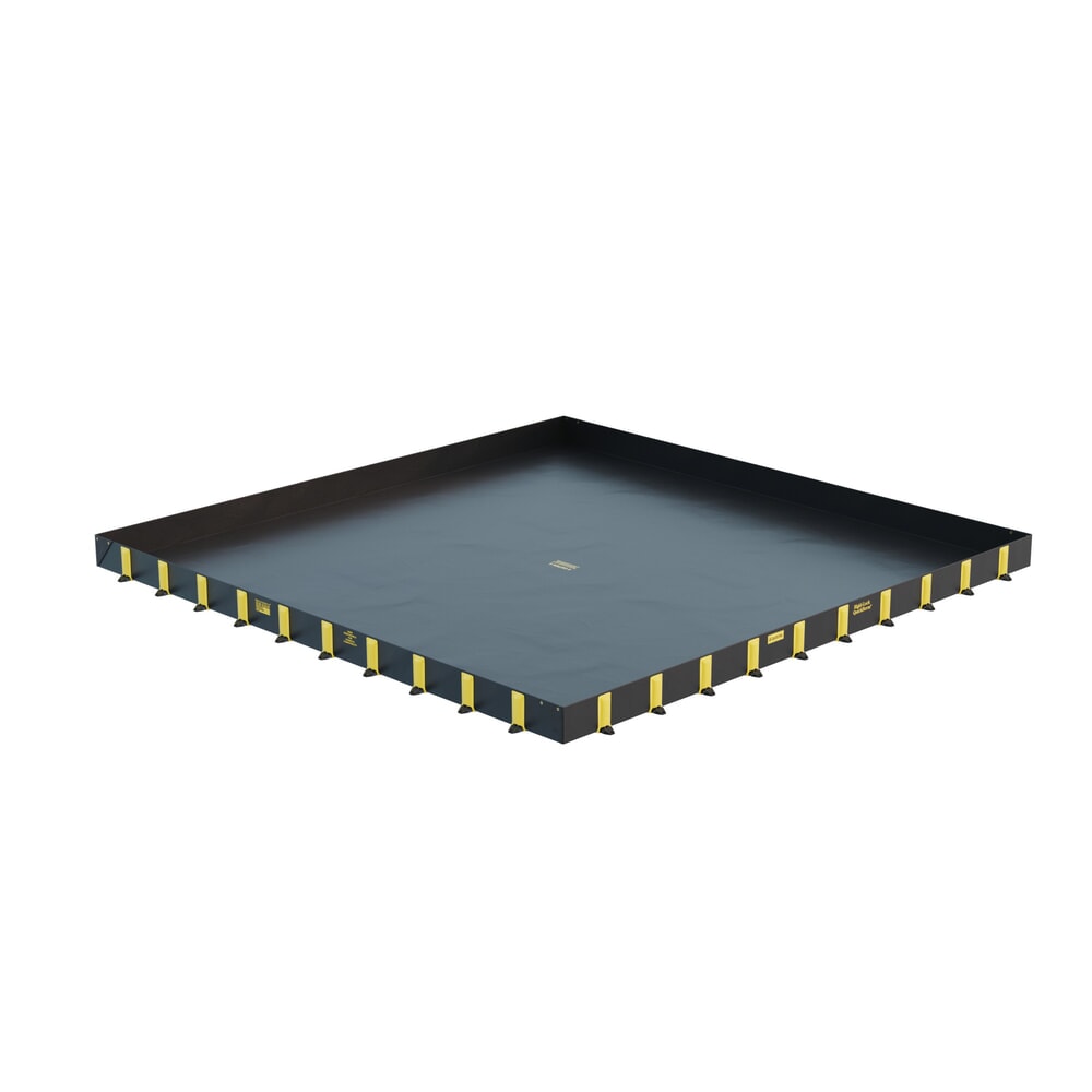 Product afbeelding: Justrite® vouw-lekbak van polyvinylchloride QuickBerm®, inhoud 11.318 l