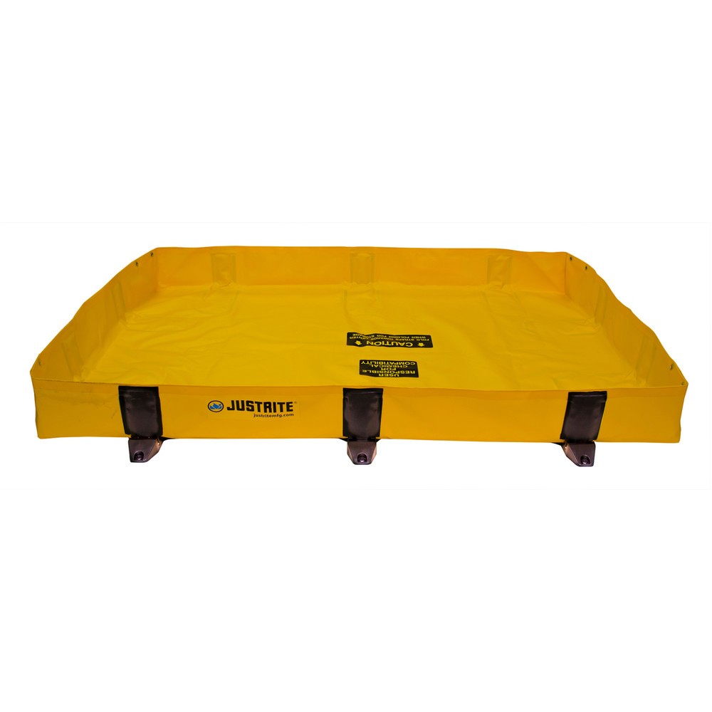 Product afbeelding: Justrite® vouw-lekbak van polyester QuickBerm® Lite, inhoud 299 l