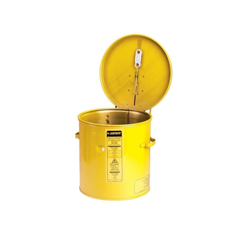 Product afbeelding: Justrite was- en dompelbak, geel, 8 liter