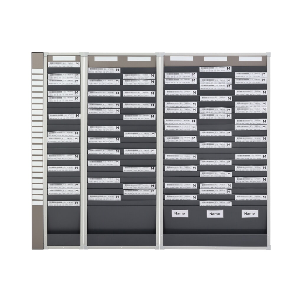 Kaartensorteerbord, 1 rij, 10 vakken, hxb 750 x 260 mm Productafbeelding nr. 2: Kaartensorteerbord, 1 rij, 10 vakken, hxb 750 x 260 mm
