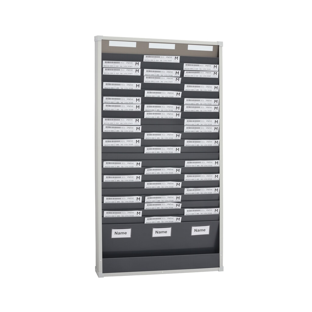 Product afbeelding: Kaartensorteerbord, 3 rijen van telkens 25 vakken, hxb 1.350 x 720 mm