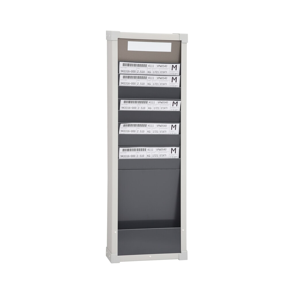 Product afbeelding: Kaartensorteerbord, 1 rij, 10 vakken, hxb 750 x 260 mm