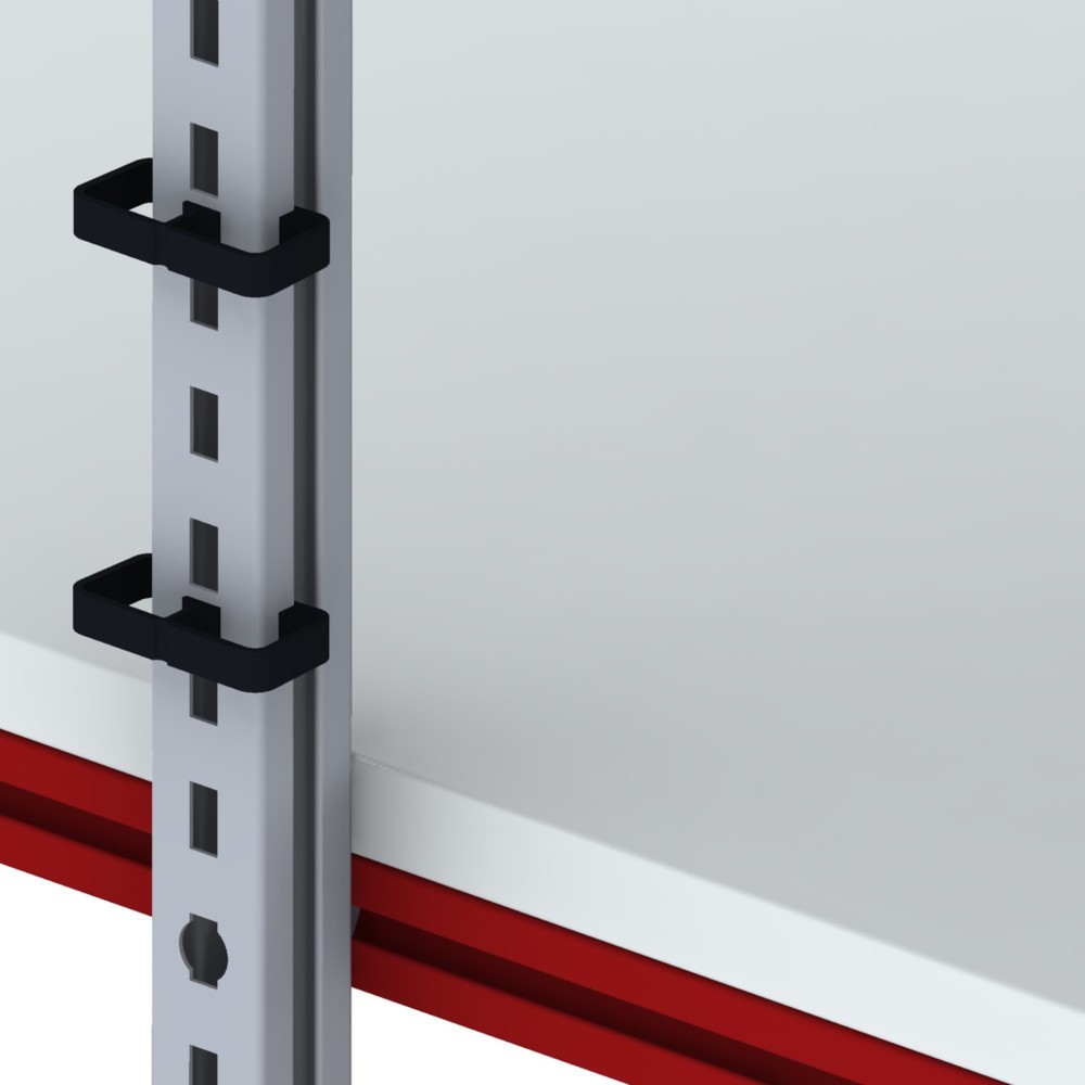 Productafbeelding nr. 1: Kabelklemmen voor Rocholz paktafels FLEX, 10 stuks/VE, zwart