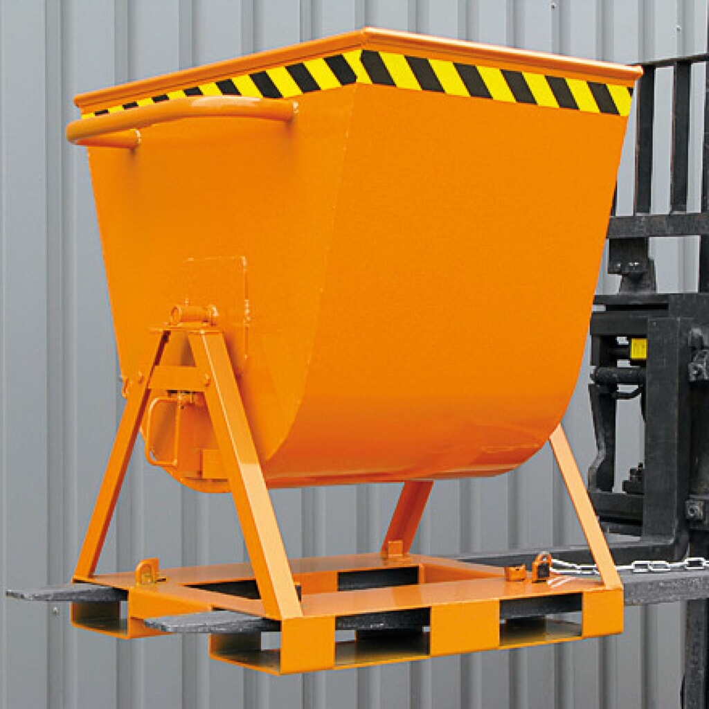 Kantelbak Eichinger®, kantelbaar aan 2 zijden, toegankelijk van 4 zijden, 500 kg, 300 liter zuiver oranje Productafbeelding nr. 3: Kantelbak Eichinger®, kantelbaar aan 2 zijden, toegankelijk van 4 zijden, 500 kg, 300 liter zuiver oranje