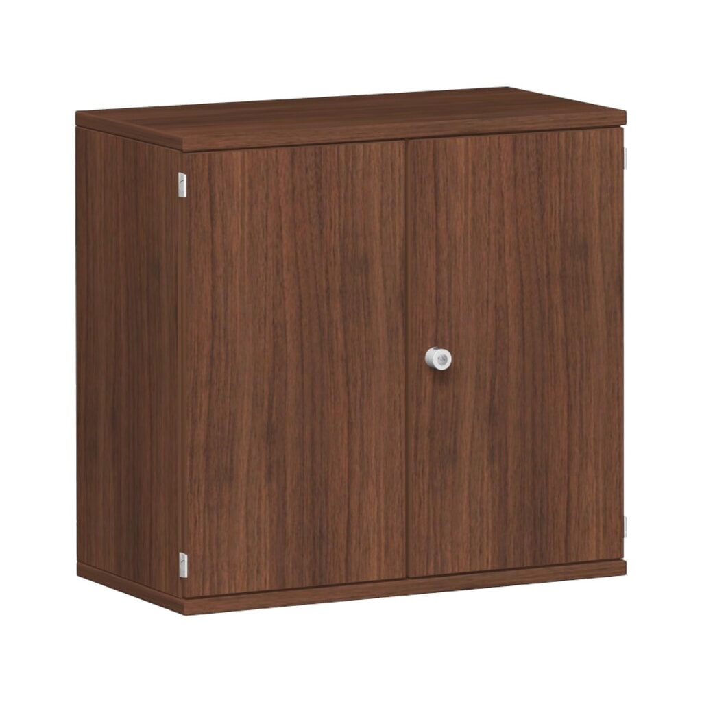 Product afbeelding: Kantoorkast Profi, 2 OH, breedte 800 mm, draaideur, notenhout