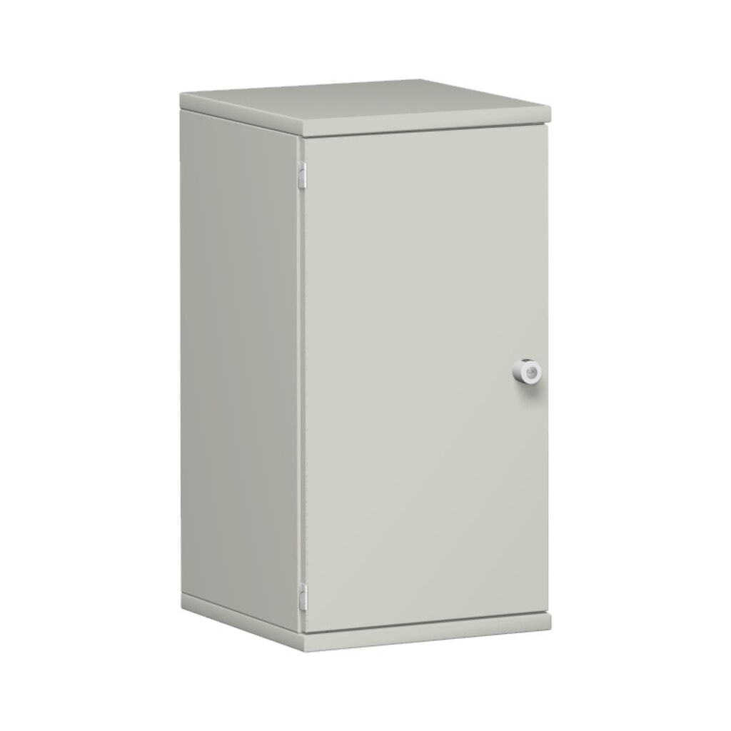 Product afbeelding: Kantoorkast Profi, 2 OH, breedte 400 mm, deur links, lichtgrijs