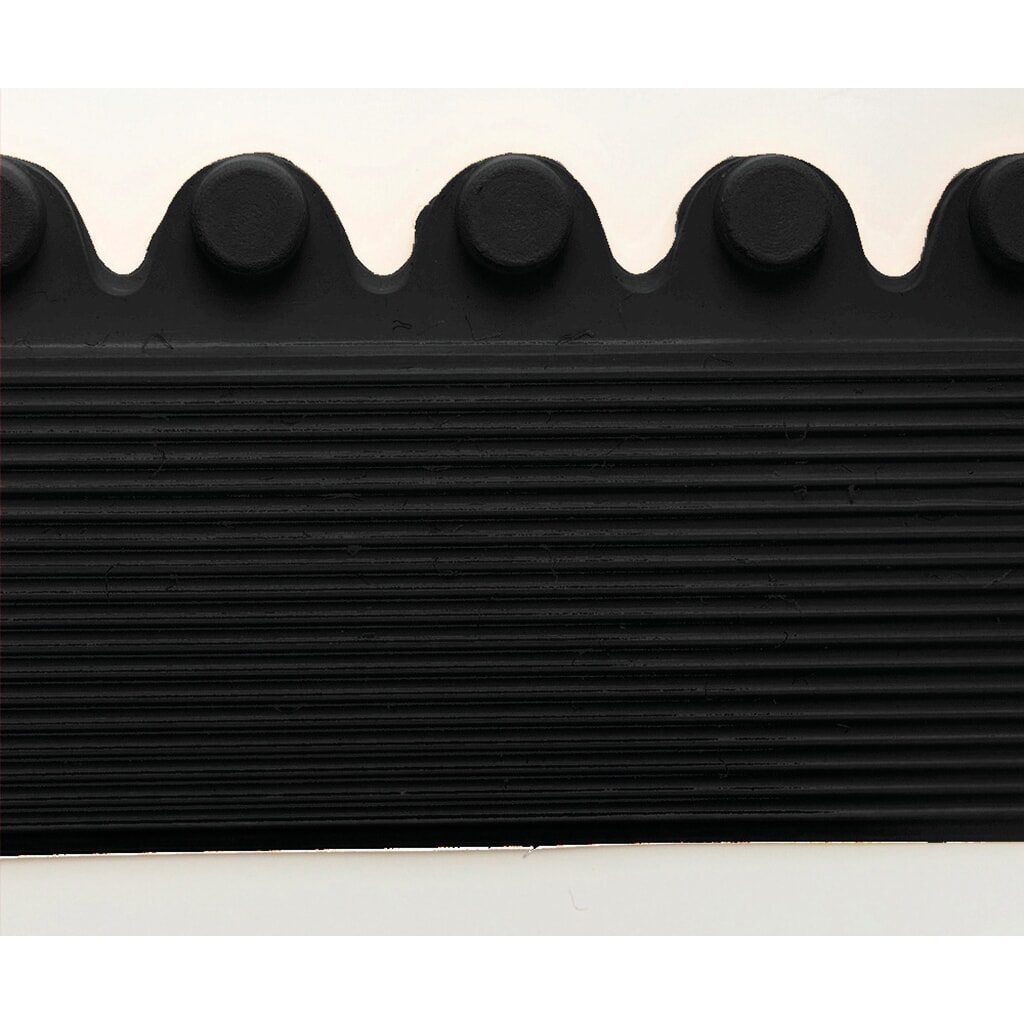 Kantstrook, insteeksysteem voor laswerkplekken, met noppen, bxd 910 x 52 mm, zwart Productafbeelding nr. 5: Kantstrook, insteeksysteem voor laswerkplekken, met noppen, bxd 910 x 52 mm, zwart