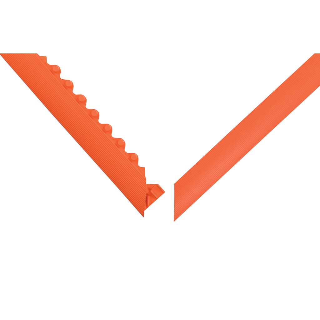 Kantstrook voor antivermoeidheidsmat van nitrilrubber, mannelijk, bxd 910 x 52 mm, oranje Productafbeelding nr. 4: Kantstrook voor antivermoeidheidsmat van nitrilrubber, mannelijk, bxd 910 x 52 mm, oranje