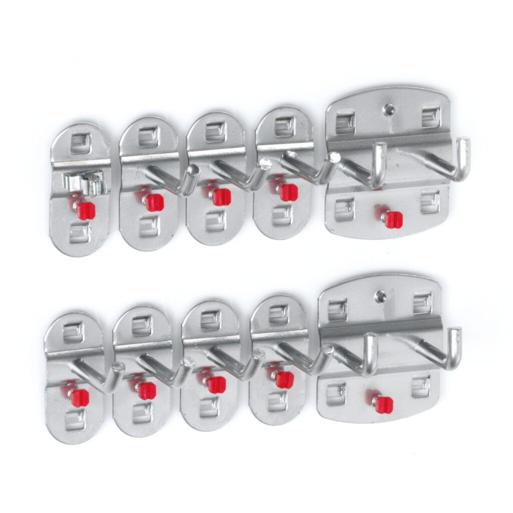 Kappes Hakenassortiment, aluminiumkleurig, 10-delig Product afbeelding: Kappes Hakenassortiment, aluminiumkleurig, 10-delig