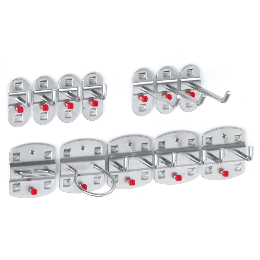 Kappes Hakenassortiment, aluminiumkleurig, 12-delig Product afbeelding: Kappes Hakenassortiment, aluminiumkleurig, 12-delig