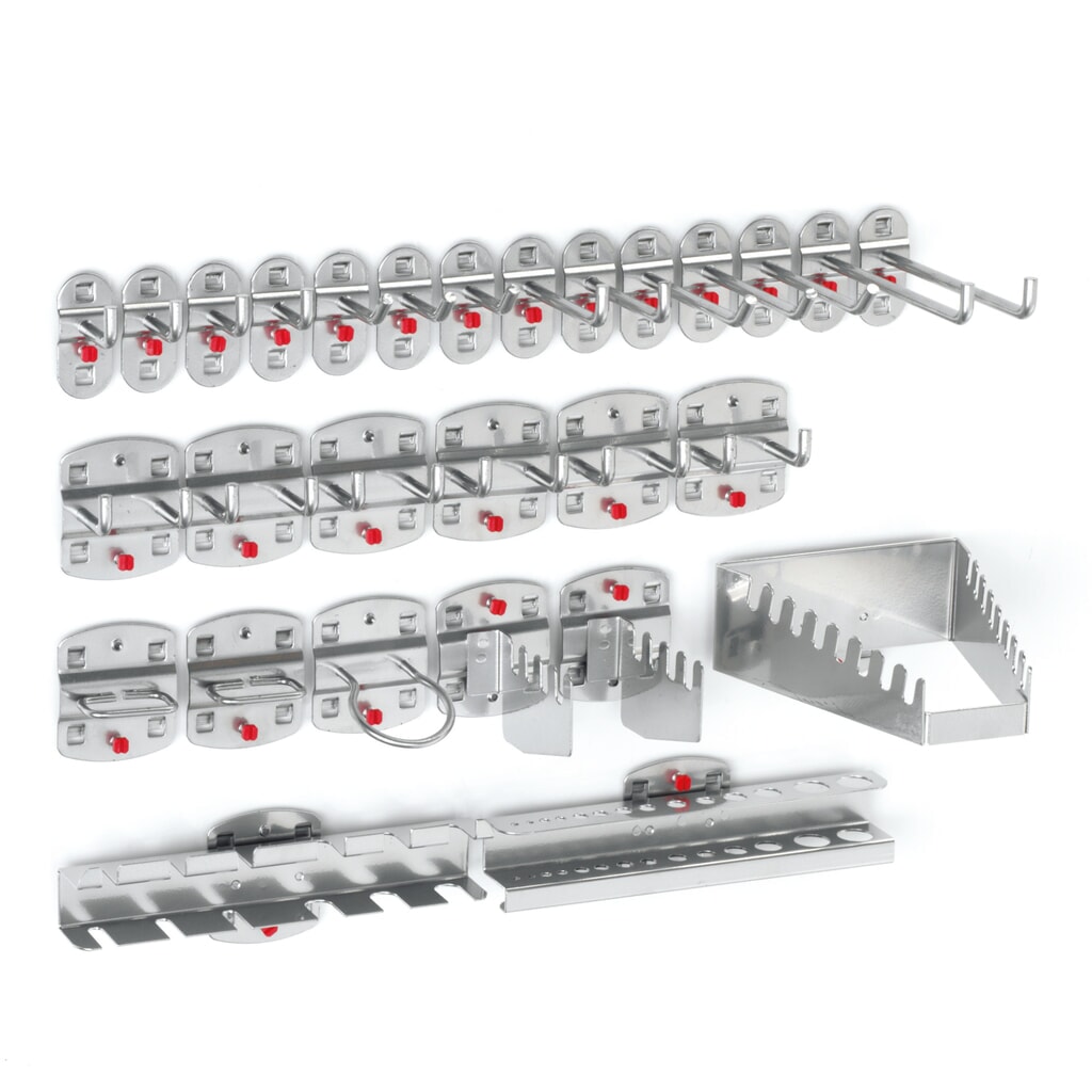 Kappes Hakenassortiment, aluminiumkleurig, 28-delig Product afbeelding: Kappes Hakenassortiment, aluminiumkleurig, 28-delig