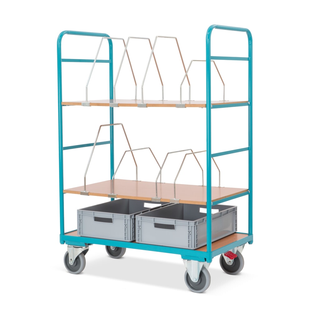 Product afbeelding: Dozenkar Ameise®, 2 variabele legborden van 995 x 585 mm