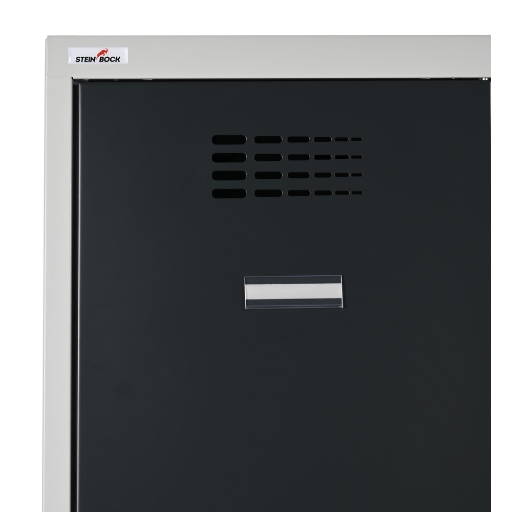 Productafbeelding nr. 7: Kast Steinbock®, op de vloer staand, 2 etages, 4 vakken, cilinderslot, hxbxd 1.800 x 600 x 500 mm, lichtgrijs / antracietgrijs