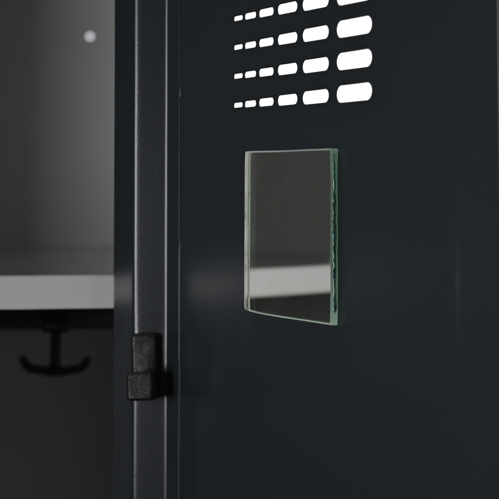 Productafbeelding nr. 2: Dubbele locker Steinbock®, op de vloer staand, 2 compartimenten, centrale scheidingswand, cilinderslot, hxbxd 1.800 x 800 x 500 mm, lichtgrijs / antracietgrijs