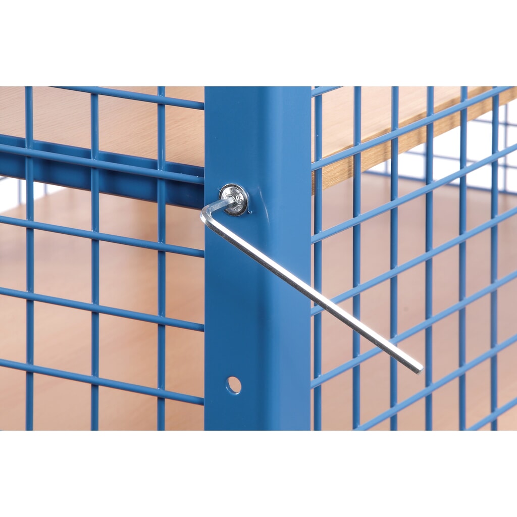 Kastwagen fetra®, 3 gaaswanden, 5 etages van 1.000 x 680 mm Productafbeelding nr. 3: Kastwagen fetra®, 3 gaaswanden, 5 etages van 1.000 x 680 mm