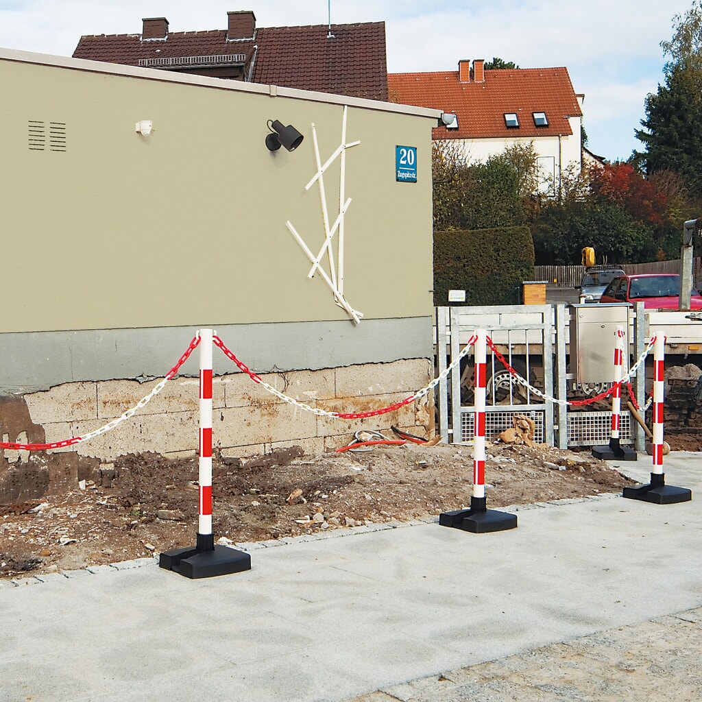 Productafbeelding nr. 2: Kettingpaal met omklapbare voet, zwart/geel