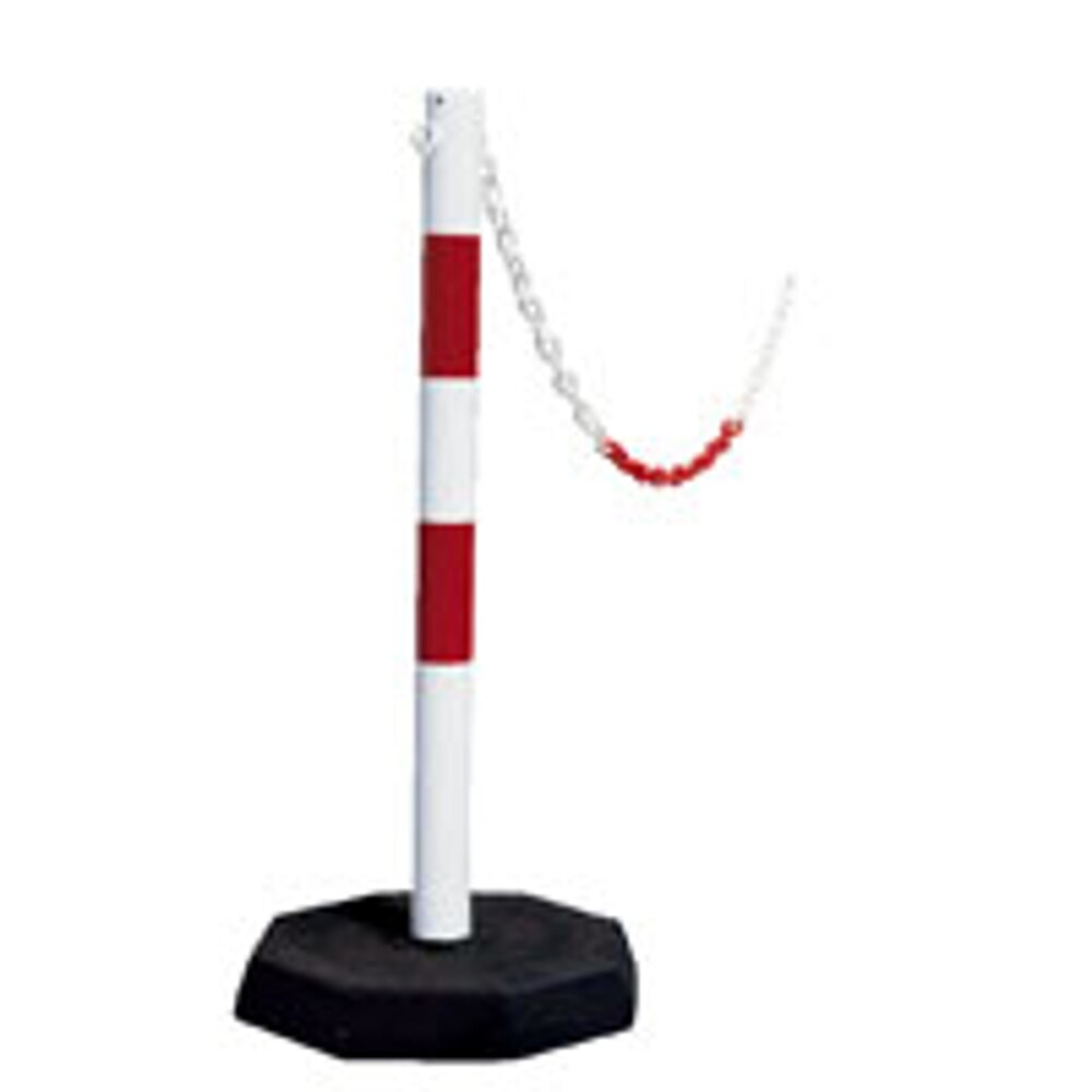 Productafbeelding nr. 3: Kettingpalenset dancop KPS, kunststof ketting 25 m, rood/wit, 6 stuks/VE