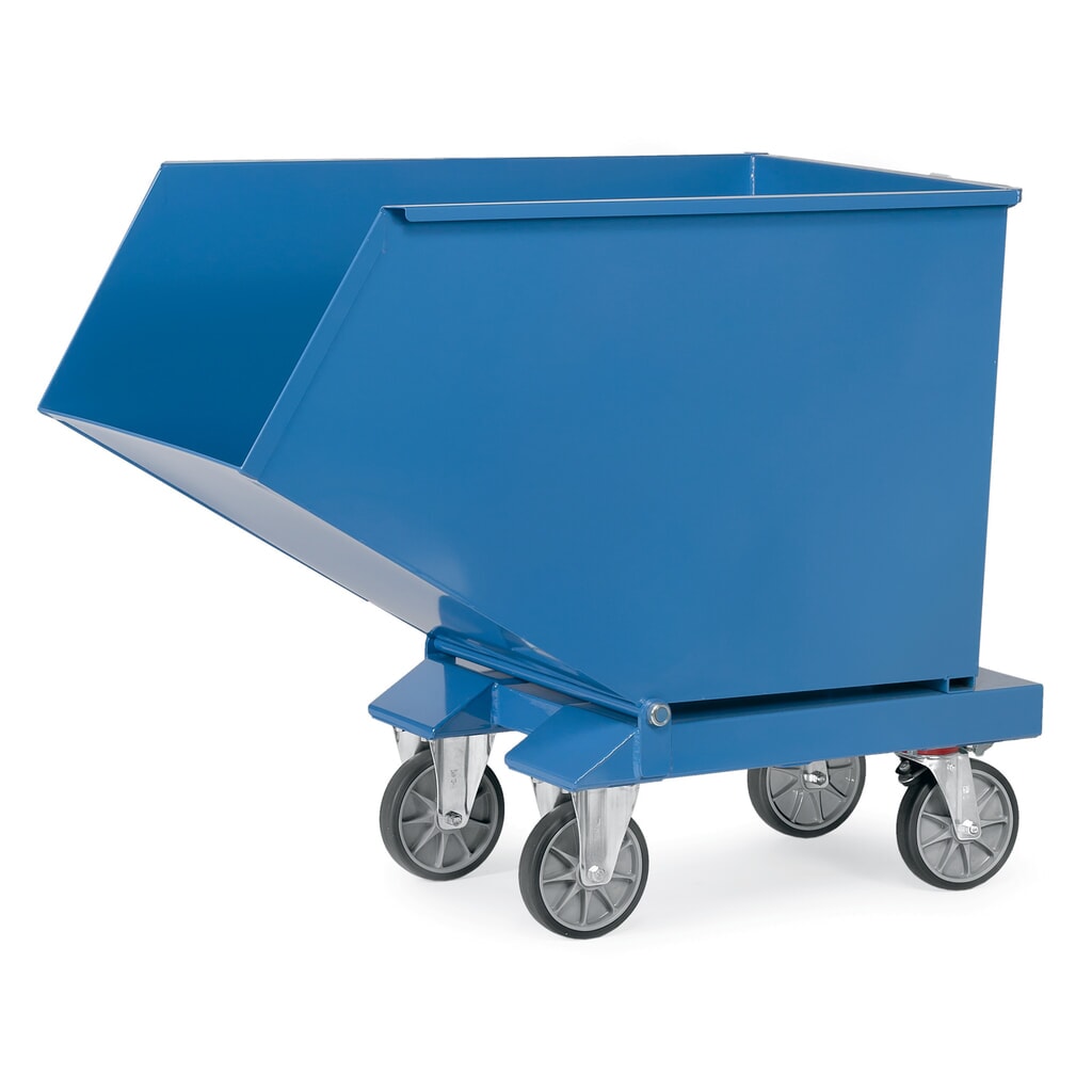 Kiepbak met wielen fetra®, inhoud 0,45 m³, blauw Productafbeelding nr. 6: Kiepbak met wielen fetra®, inhoud 0,45 m³, blauw