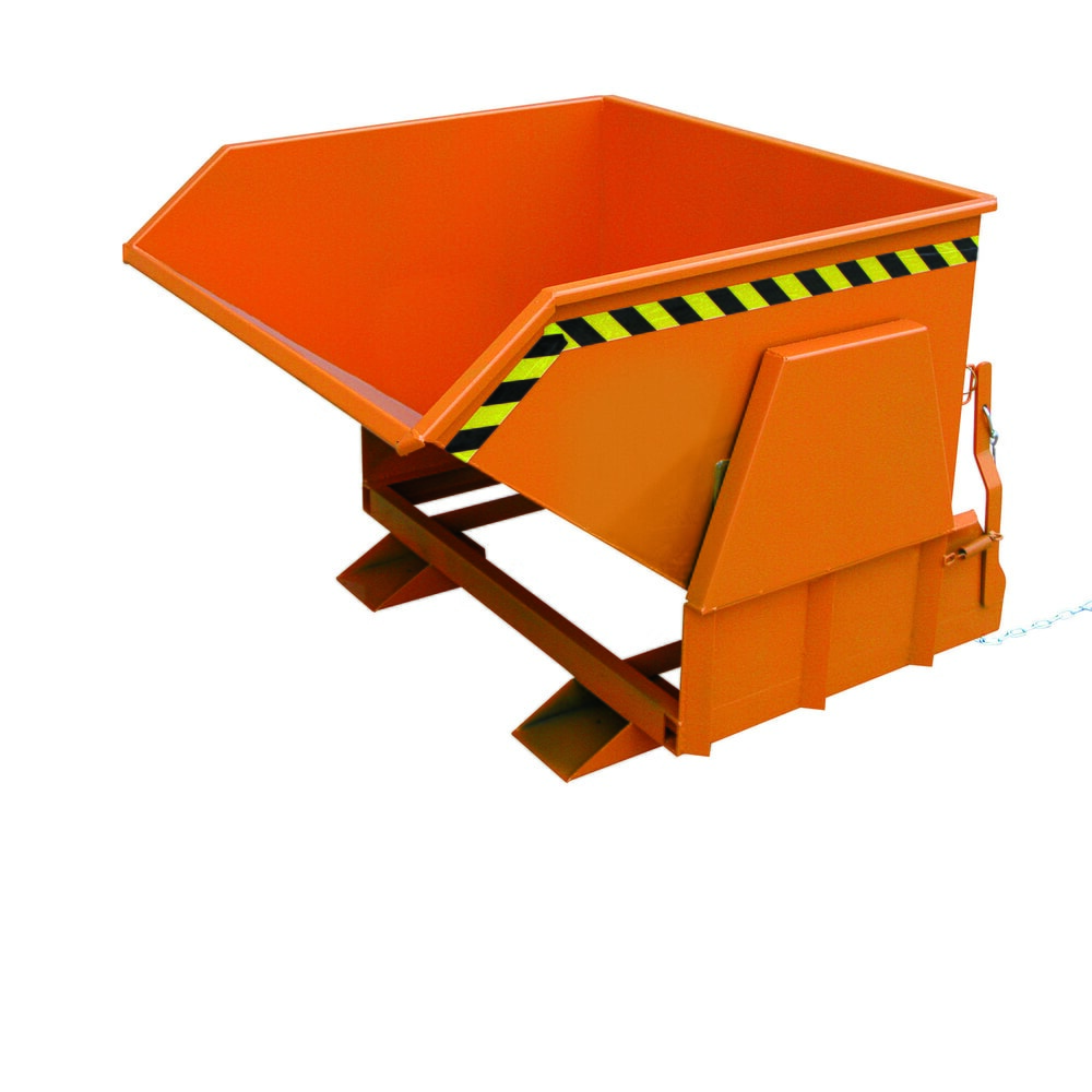 Product afbeelding: Kiepcontainer Eichinger® met beschermde afrolsleuven, 1.000 kg, 300 liter, zuiver oranje