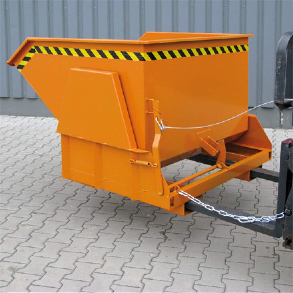 Productafbeelding nr. 2: Eichinger® zware last kiepcontainer met beschermde afrolskennen, 2.500 kg, 1.250 liter, gentiaanblauw