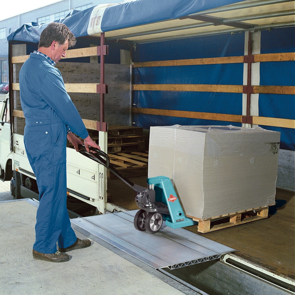 Product afbeelding: Laadbrug, met handmatige valbeveiliging, cap. 4.000 kg, bxl 1.250 x 410 mm