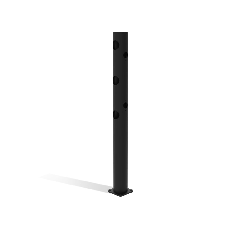 Klapdeur-middenpaal voor veiligheidshek ‘Delta‘, Ø 110 mm, hoogte 1.200 mm, 90° Productafbeelding nr. 2: Klapdeur-middenpaal voor veiligheidshek ‘Delta‘, Ø 110 mm, hoogte 1.200 mm, 90°