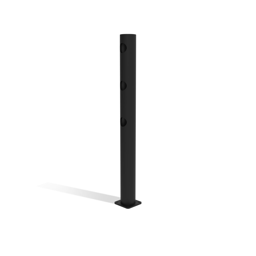 Klapdeur-middenpaal voor veiligheidshek ‘Delta‘, Ø 110 mm, hoogte 1.200 mm, 90° Productafbeelding nr. 6: Klapdeur-middenpaal voor veiligheidshek ‘Delta‘, Ø 110 mm, hoogte 1.200 mm, 90°