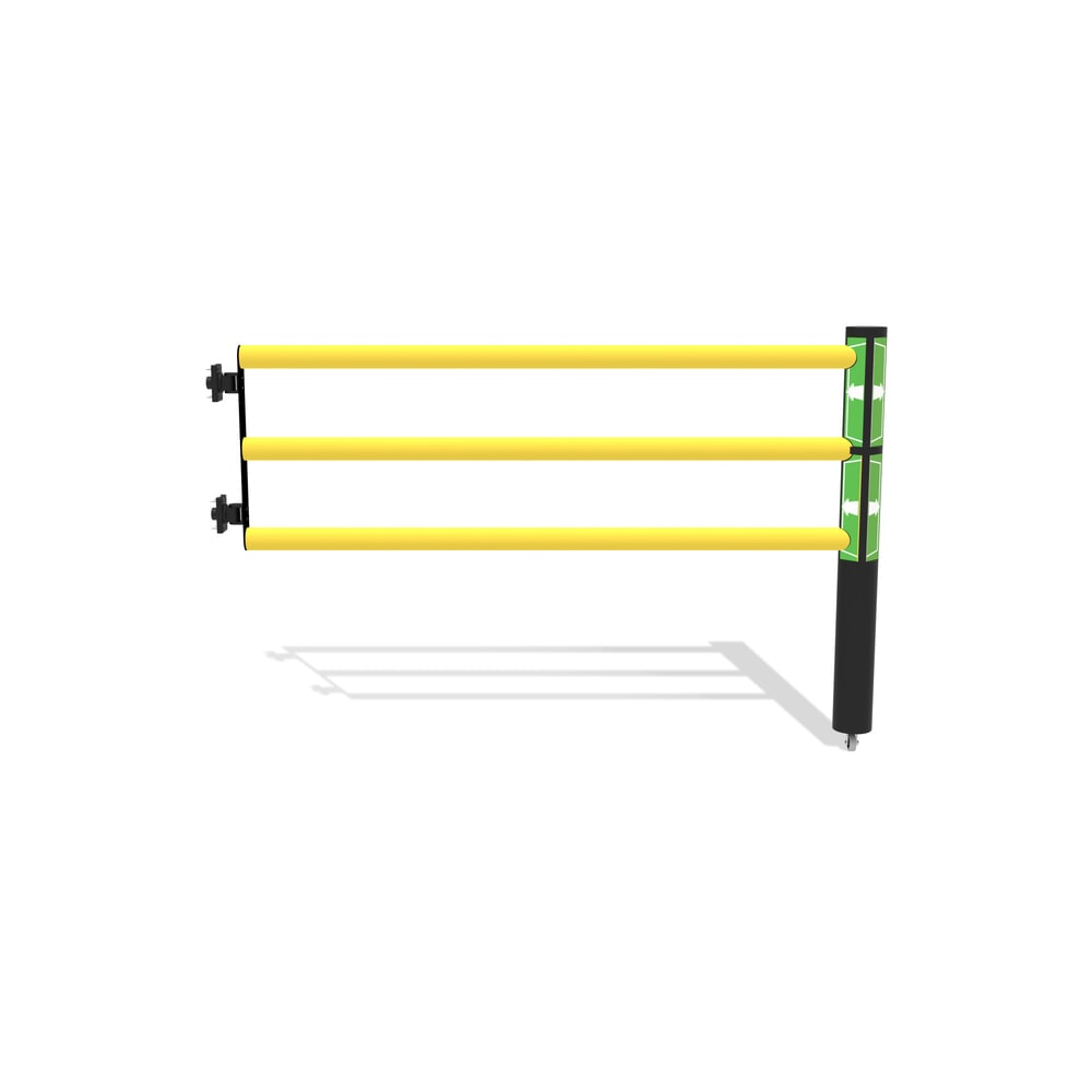 Product afbeelding: Klapdeur voor veiligheidshek ‘Delta‘, hxb 1.200 x 1.750 mm, met wiel