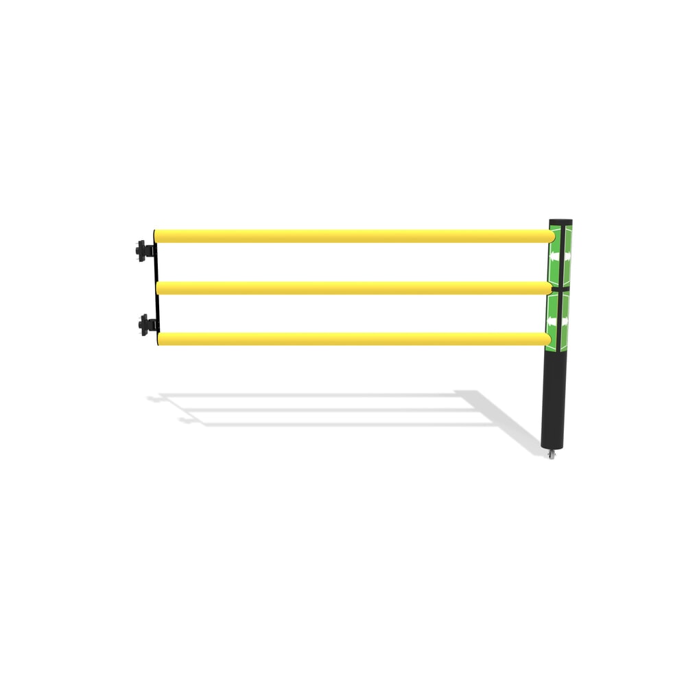Product afbeelding: Klapdeur voor veiligheidshek ‘Delta‘, hxb 1.200 x 2.000 mm, met wiel