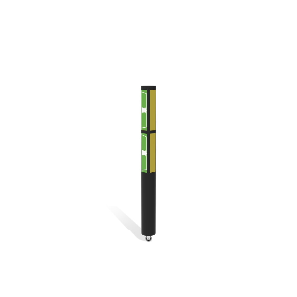 Klapdeur voor veiligheidshek ‘Delta‘, hxb 1.200 x 1.500 mm, met wiel Productafbeelding nr. 3: Klapdeur voor veiligheidshek ‘Delta‘, hxb 1.200 x 1.500 mm, met wiel