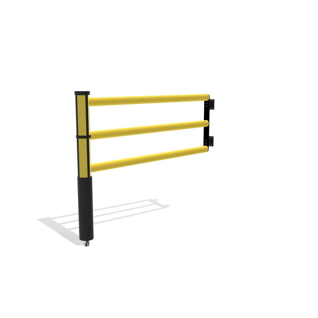 Klapdeur voor veiligheidshek ‘Delta‘, hxb 1.200 x 1.500 mm, met wiel Productafbeelding nr. 4: Klapdeur voor veiligheidshek ‘Delta‘, hxb 1.200 x 1.500 mm, met wiel