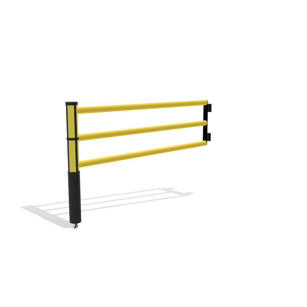 Klapdeur voor veiligheidshek ‘Delta‘, hxb 1.200 x 2.000 mm, met wiel Productafbeelding nr. 4: Klapdeur voor veiligheidshek ‘Delta‘, hxb 1.200 x 2.000 mm, met wiel